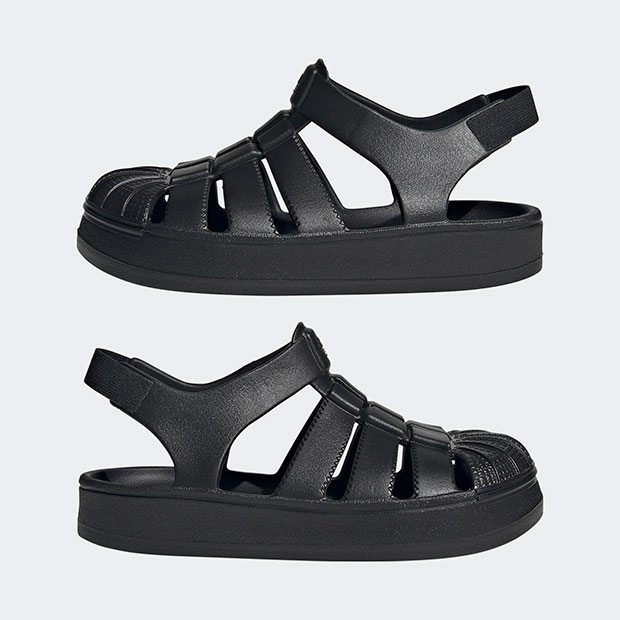 ジュニア キッズ SST サンダル SST SANDALS njg15　コアブラック×コアブラック　