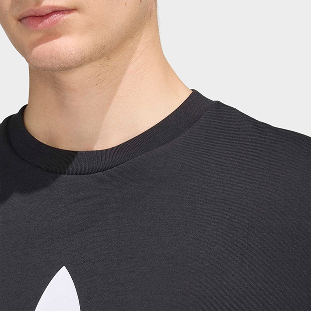メンズ アディカラー トレフォイル 半袖 Tシャツ ブラック ｜すべての