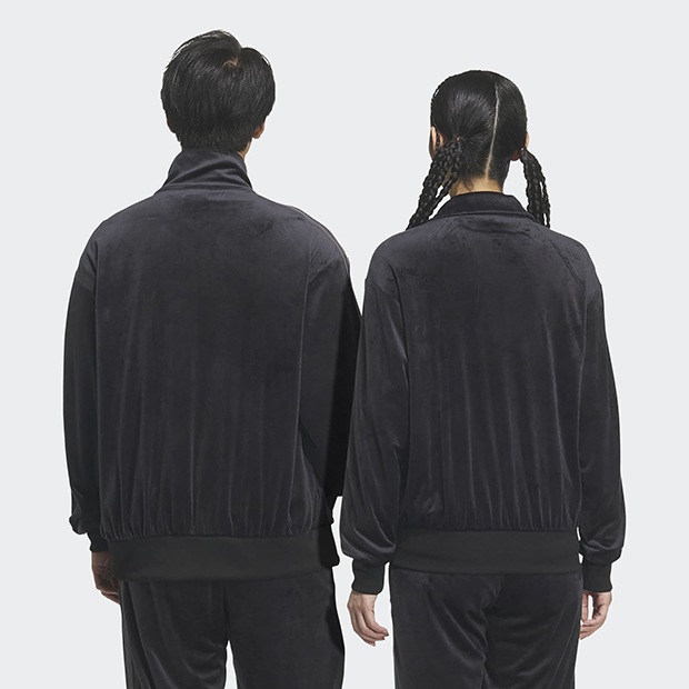 アディカラー FB TT ベロア トラックトップ（ジャージ） ブラック