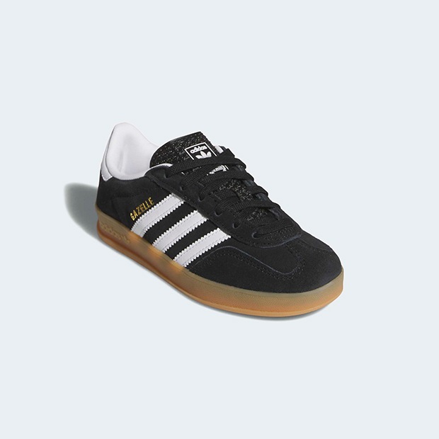 ジュニア キッズ ガゼル インドア GAZELLE INDOOR CF EL C oow93　コアブラック×クラウドホワイト　