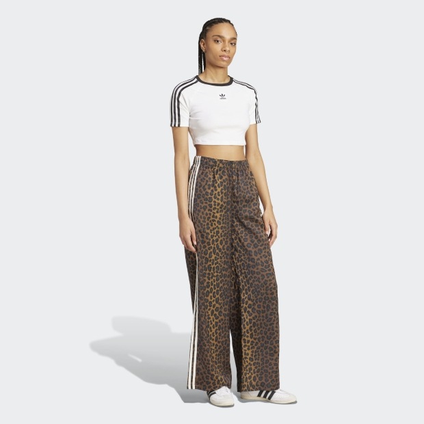 レディース ADIDAS ORIGINALSワイドレッグ サテン パンツ マルチカラー