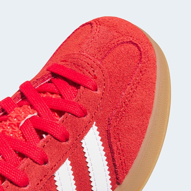 ジュニア キッズ ガゼル インドア GAZELLE INDOOR CF EL C oow93　ベタースカーレット×クラウドホワイト　