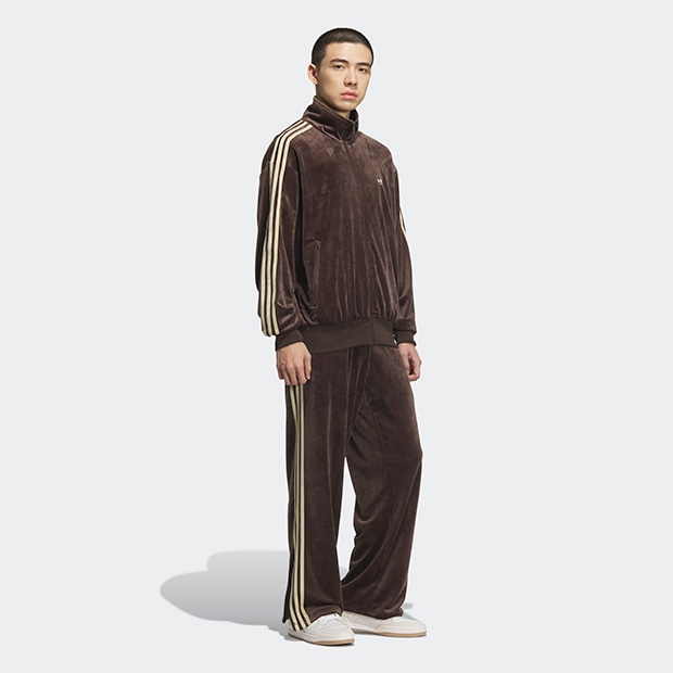 adidas FB TP ベロア トラックパンツ adidas パンツ FB TPベロア / ファイヤーバード トラックパンツ ベロア