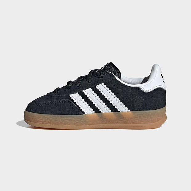 ジュニア ベビー ガゼル インドア GAZELLE INDOOR CF EL I oow95　コアブラック×クラウドホワイト　