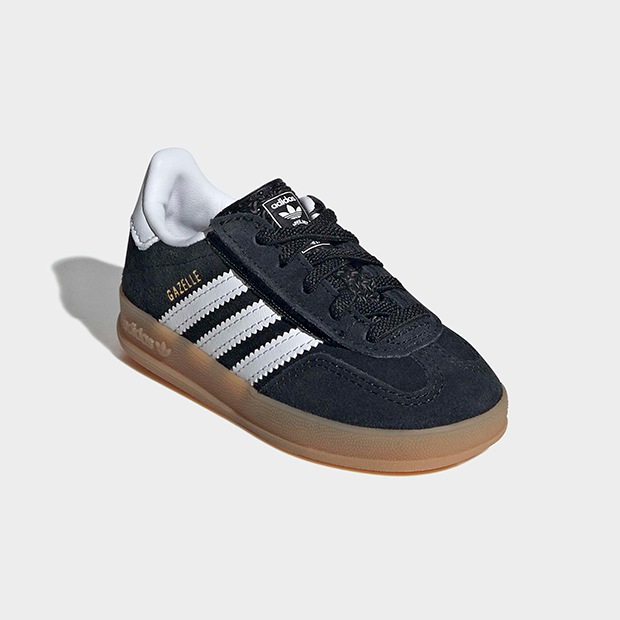 ジュニア ベビー ガゼル インドア GAZELLE INDOOR CF EL I oow95　コアブラック×クラウドホワイト　