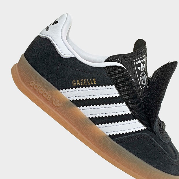 ジュニア ベビー ガゼル インドア GAZELLE INDOOR CF EL I oow95　コアブラック×クラウドホワイト　
