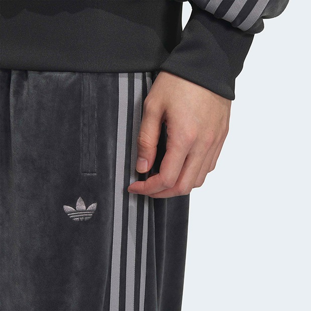 アディカラー FB TP ベロア トラックパンツ グレー