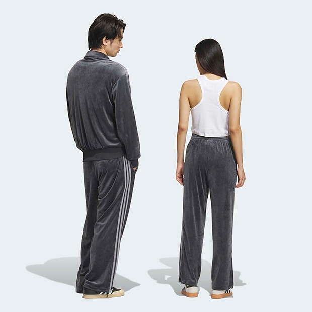 アディダスオリジナルス ベロアトラックパンツ グレー M 新品未使用タグ付き Amazon | adidas アディダスオリジナルス ベッケンバウアー