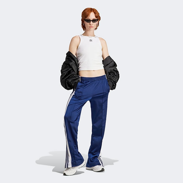adidas アディブレイク　トラックパンツ ダークブルー レディース アディカラー クラシックス アディブレイク トラック