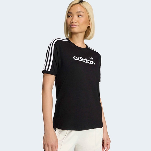 スーパービューティー✨42 半袖ブラック レディース アディカラー リニア 半袖Tシャツ ブラック ｜すべての商品