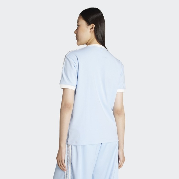 レディース ADIDAS ORIGINALS ラッフル スリーストライプス 半袖T