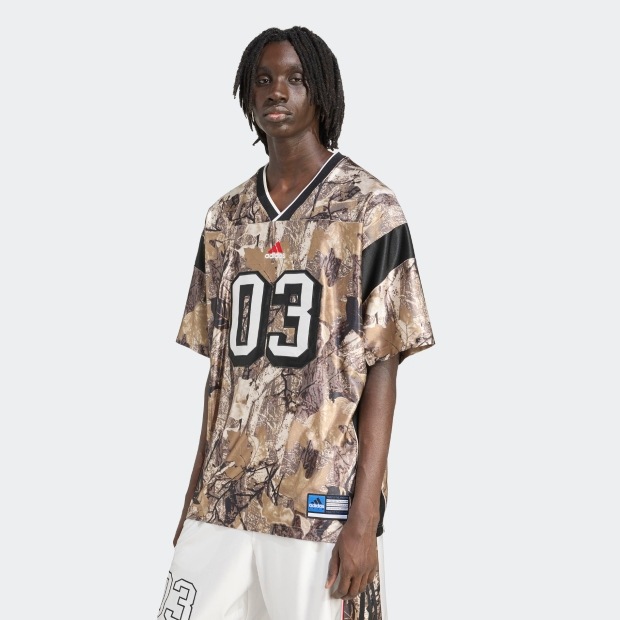 ADIDAS ORIGINALS カモフラージュ柄 サッカー ジャージー マルチカラー