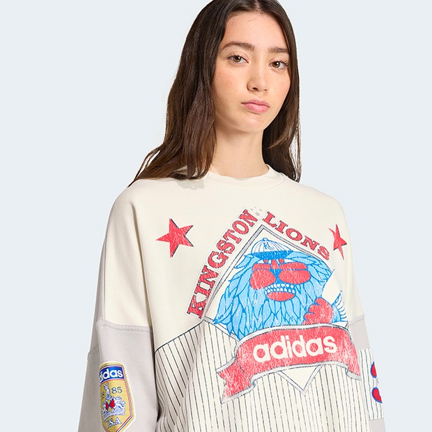 アディダス アーカイブベースボールスウェットシャツ トレーナー 裏毛 白 L adidas Originals Originals/アーカイブ ベースボール スウェット