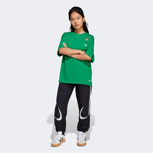 ジュニア アディダス ディズニー ADIDAS DISNEY ミッキーマウス 半袖Tシャツ キッズ　グリーン　