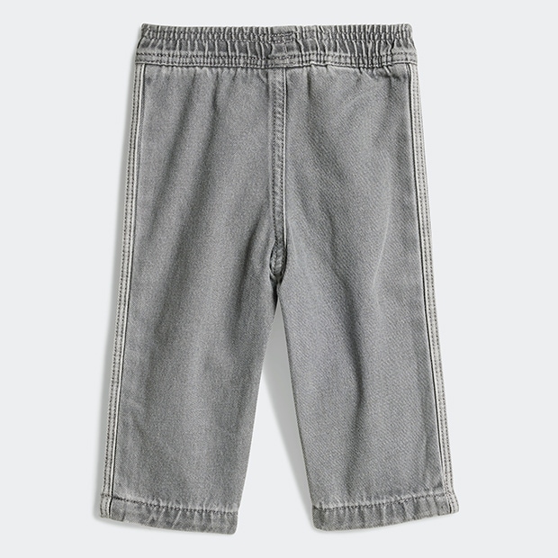 ジュニア ベビー アディカラー 長袖Tシャツ セットアップ ホワイト×ブラック