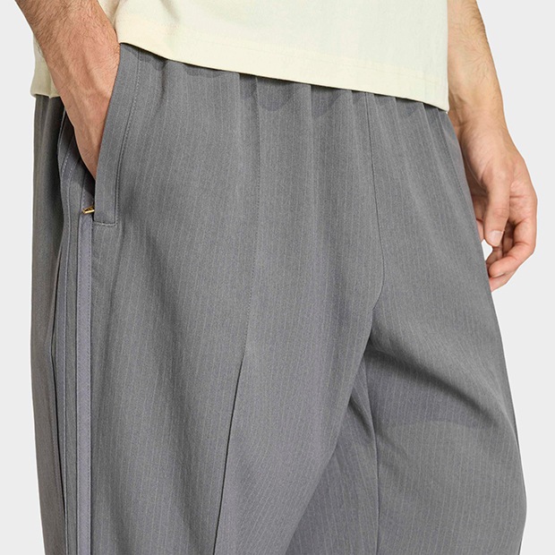 ファイヤーバード ルーズ ピンストライプ トラックパンツ グレーフォー