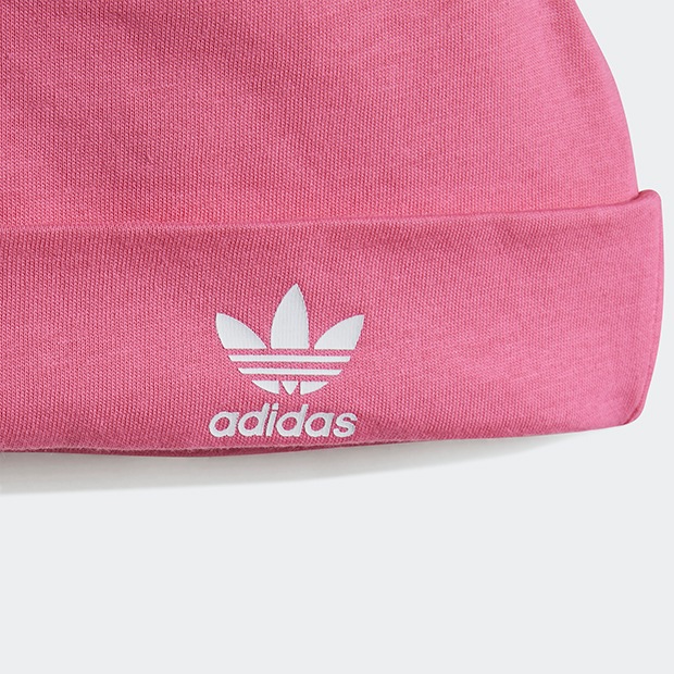 ジュニア ベビー アディカラー ギフトセット ジャンプスーツ&ビーニー ピンクフュージョン