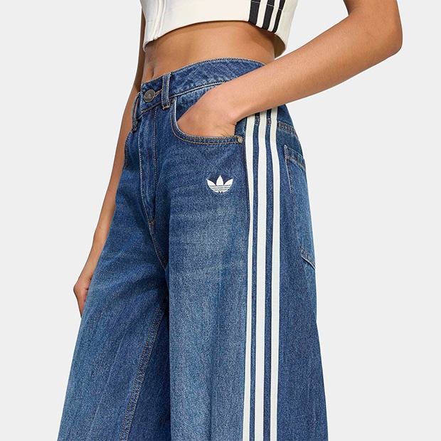 adidas インディゴ デニムパンツ UB115 24㌅ レディース ビンテージ ダッド ジーンズ インディゴデニム ｜すべての
