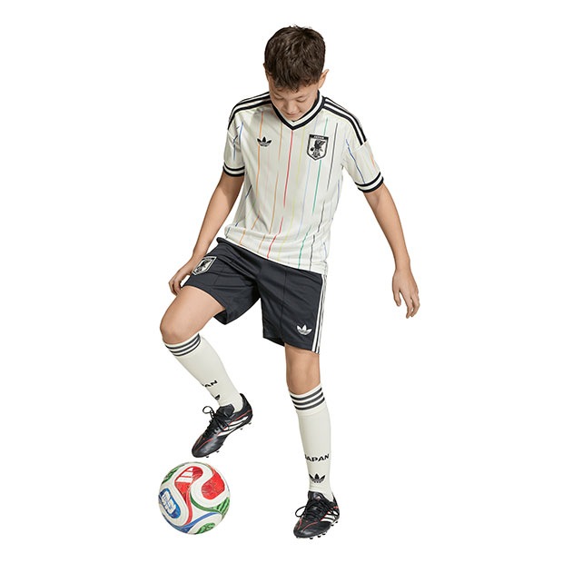 【新品タグ付】キッズ160 サッカー日本代表 アウェイ 半袖レプリカユニフォーム キッズ アディダス サッカー日本代表 2026 アウェイ レプリカ