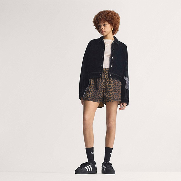 レディース アディブレイク 起毛ツイル ジャケット ブラック