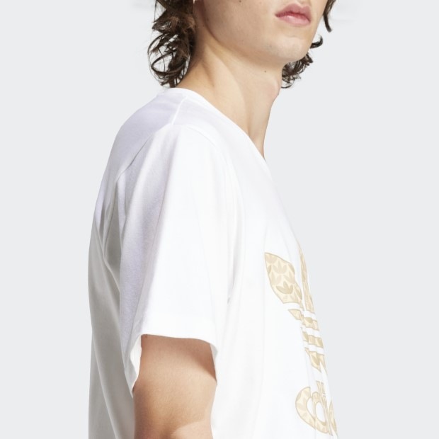 クラシック モノグラム グラフィック半袖Tシャツ ホワイト×サンド