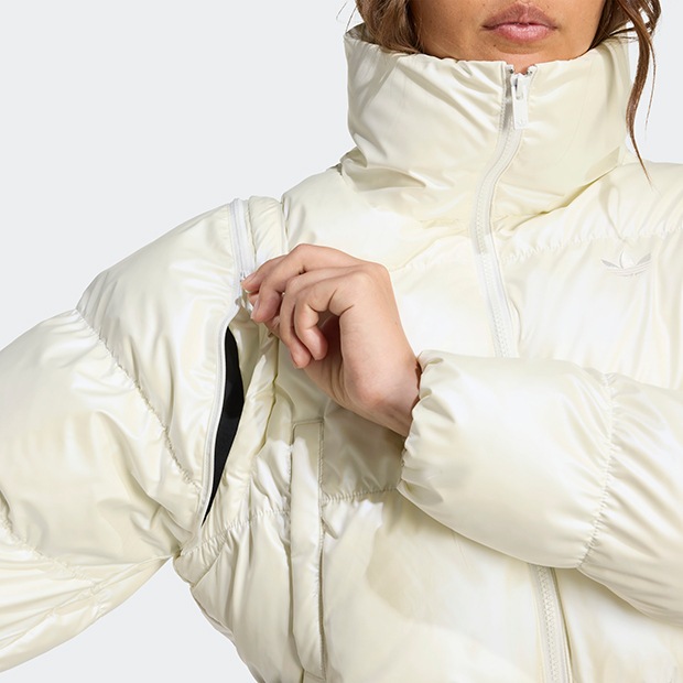 レディース ESSENTIALS グロッシー 2-in-1スタイル クロップド丈