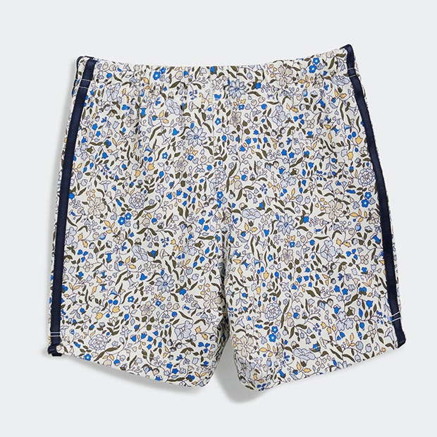 ジュニア ベビー ADIDAS ORIGINALS × LIBERTY LONDON 半袖Tシャツ セットアップ ナイトインディゴ×マルチカラー