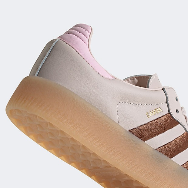 adidas サンバ 23.0 レディース レディース サンバ SAMBAE mcq87 パテモーブ×プリラブドブラウン