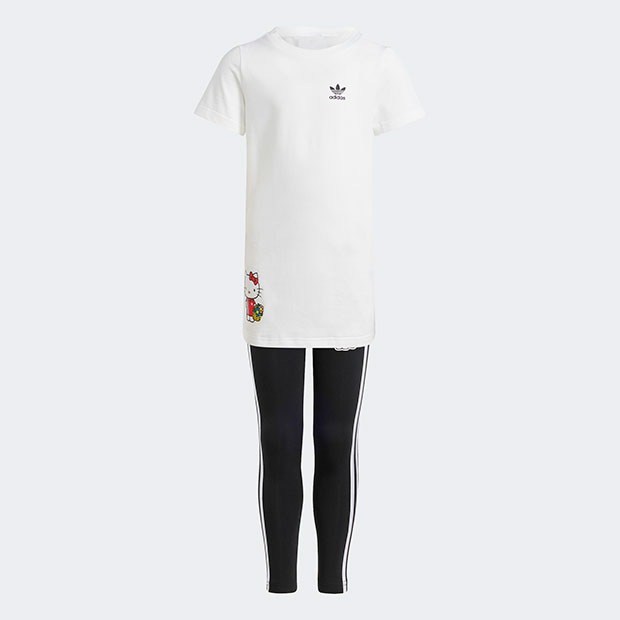 ジュニア アディダスオリジナルス×ハローキティ Tシャツワンピース