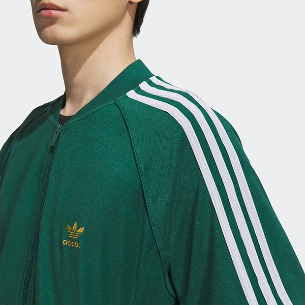 adidas SST トラックトップス ワンダーホワイト×カレッジグリーン(S) SST トラックトップ ワンダーホワイト×カレッジグリーン