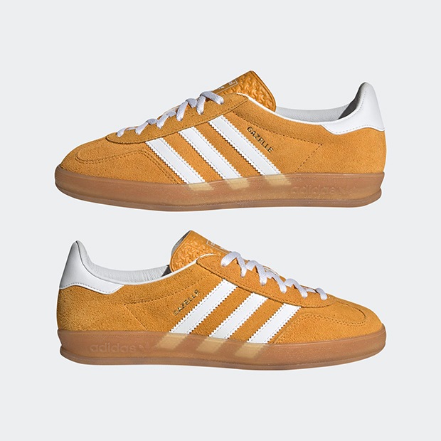 レディース ガゼル インドア GAZELLE INDOOR mbv22　タクティルイエロー×クラウドホワイト　