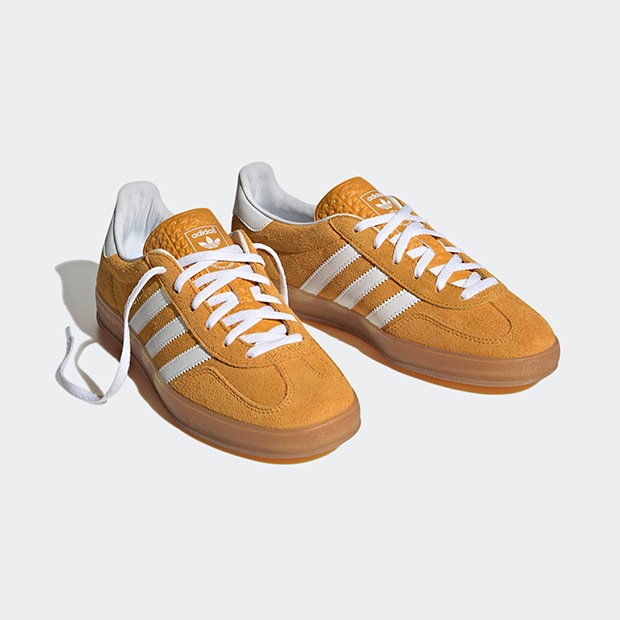 レディース ガゼル インドア GAZELLE INDOOR mbv22　タクティルイエロー×クラウドホワイト　