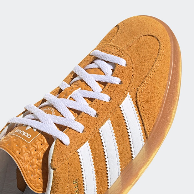 レディース ガゼル インドア GAZELLE INDOOR mbv22　タクティルイエロー×クラウドホワイト　