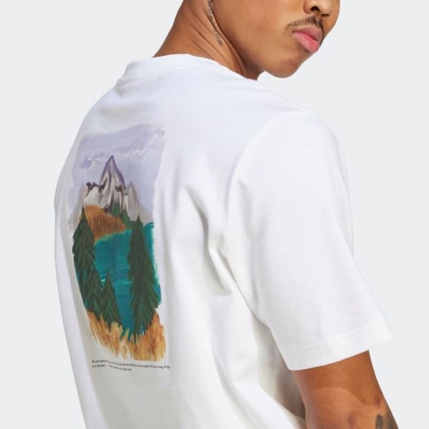 アディダス アドベンチャー  Tシャツ　ホワイト