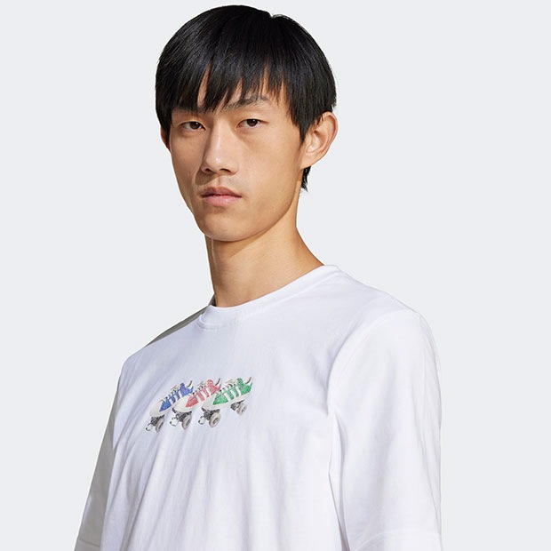 半袖 Tシャツ ホワイト アディダス オリジナルス 半袖Tシャツ ホワイト ｜すべての商品