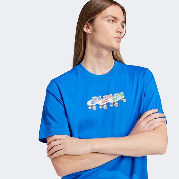 アディダス オリジナルス 半袖Tシャツ ブルー ｜すべての商品｜meister