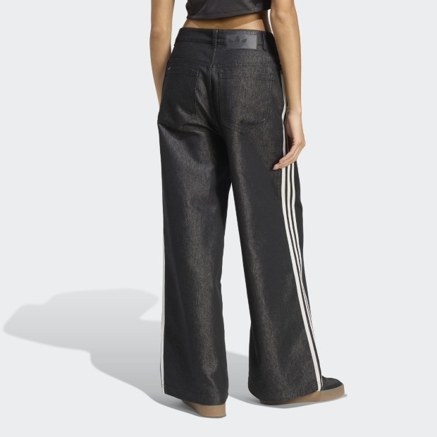 レディース アディレニウム シーズン 4 チームガイスト バギー シャイン デニム パンツ ブラック