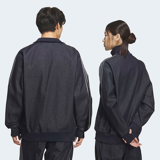 ユニセックス アディカラー ファイヤーバード デニム トラックトップ