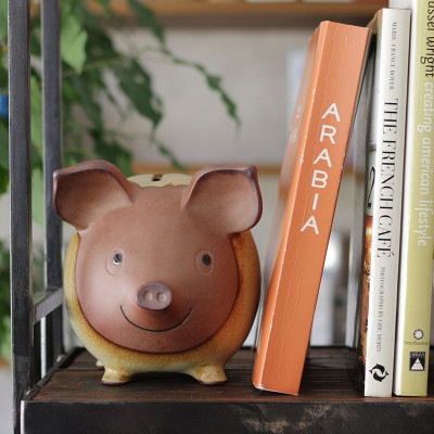 貯金箱　ブタ【大】