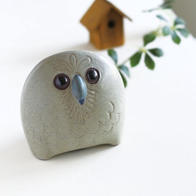 貯金箱　まるフクロウ
