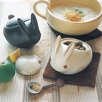 うさぎポット　全2色