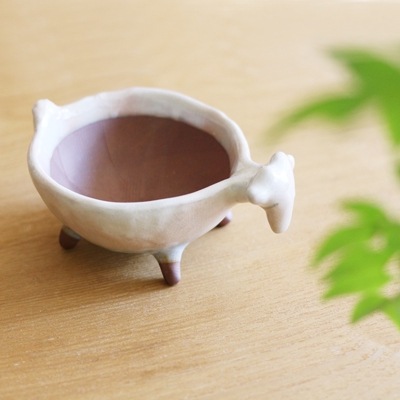 すり鉢　赤山羊