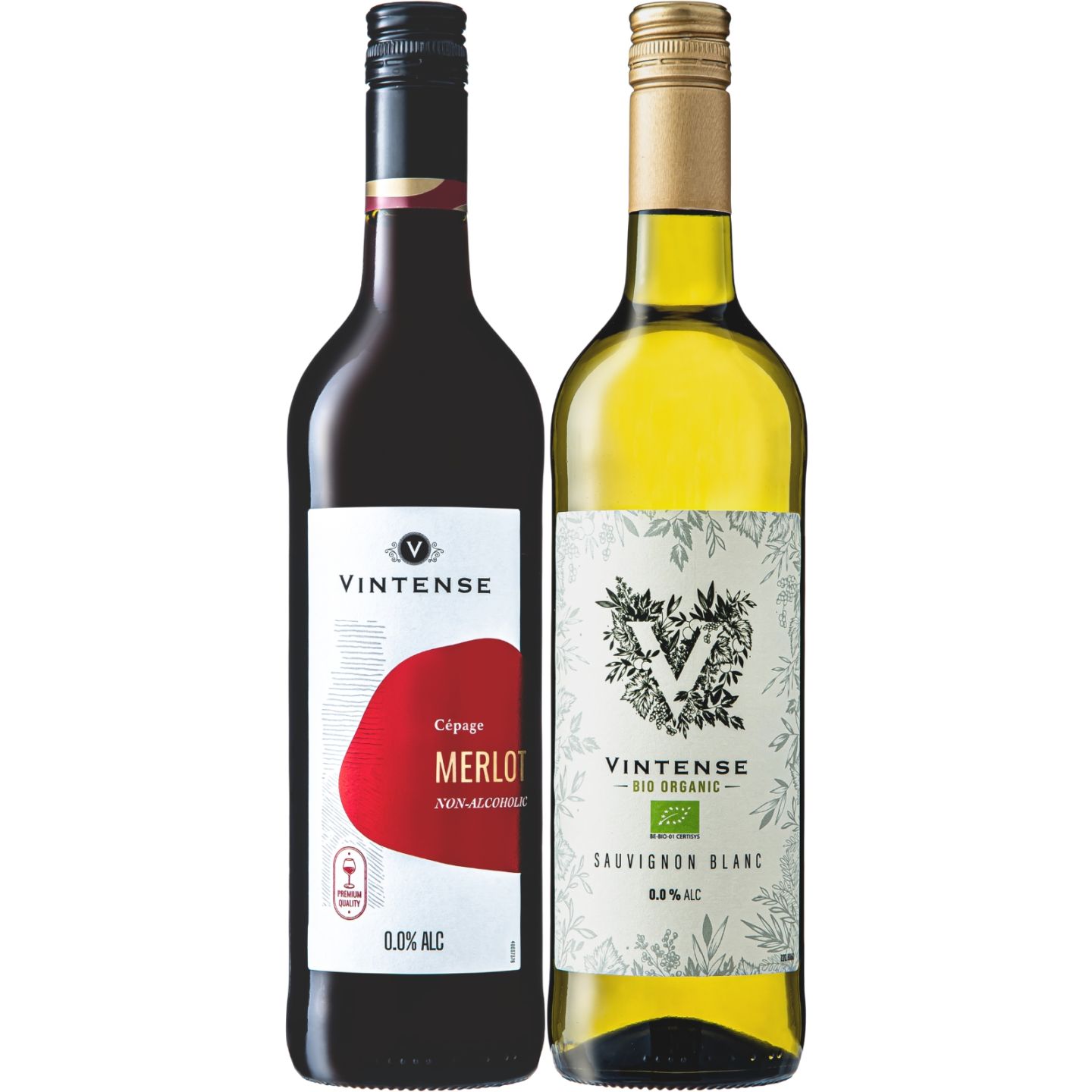 【ノンアルコールワイン】ヴィンテンス メルロー&ソーヴィニヨン・ブラン・ビオ 750ml×2本|健康志向|ギフトにおすすめ|敬老の日