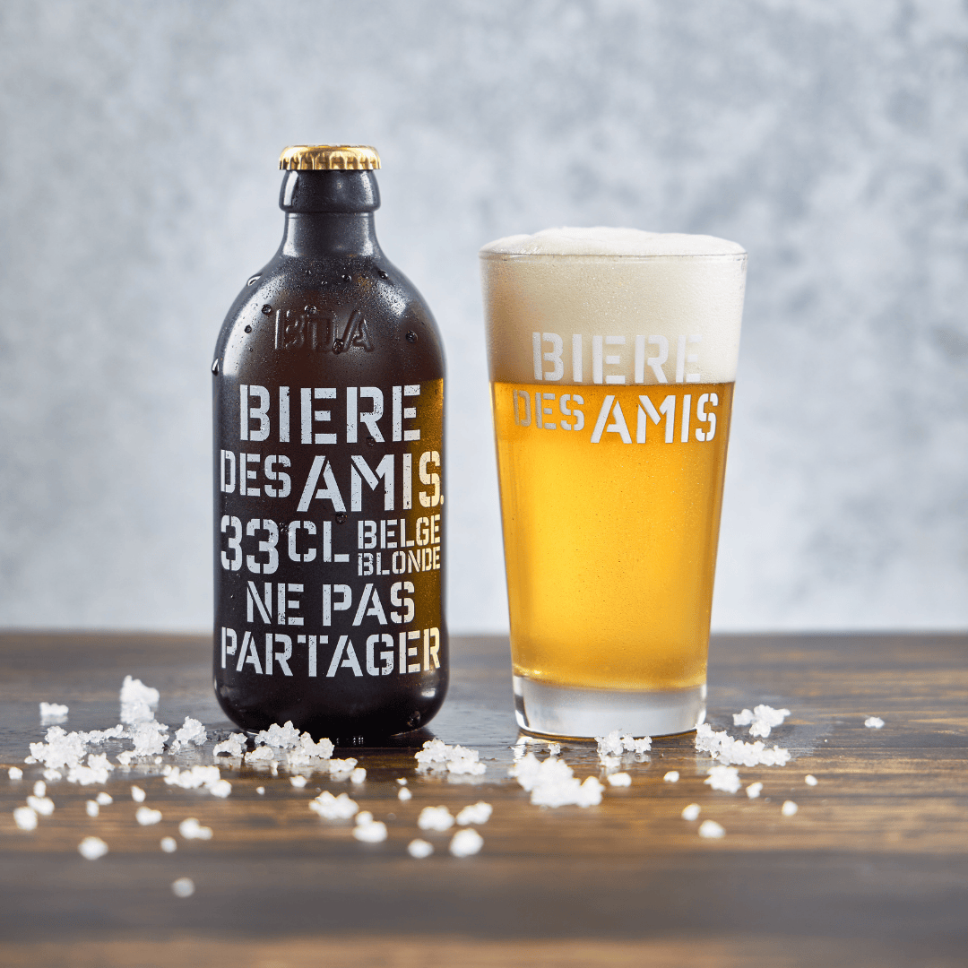 【父の日ギフトセット】ビア・デザミー（ブロンド/IPA/トリプル） 専用グラス付き3本セット【330ml×3本】｜BIERE DES AMIS｜ベルギー伝統 ブロンドエール｜父の日ギフト｜送料別