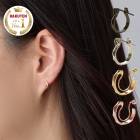 日本製 ダイヤカット イヤリング ノンホールピアス キャッチレスピアス 