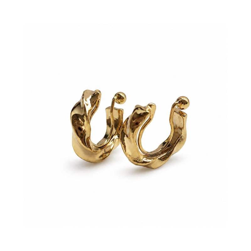 Twist Hoop Earrings｜小ぶりひねりフープイヤリング・ピアス | ピアス
