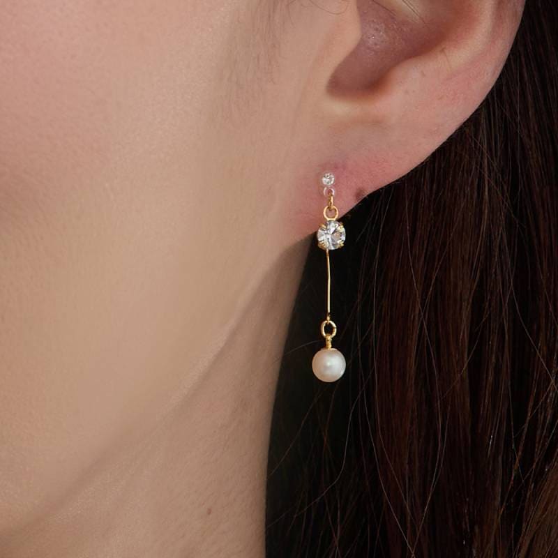 イヤリング,パール・コットンパール | 日本製MelodyAccessory