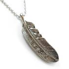 アウトレット 日本製 男女兼用 リバーシブル フェザーネックレス|その他|ネックレス