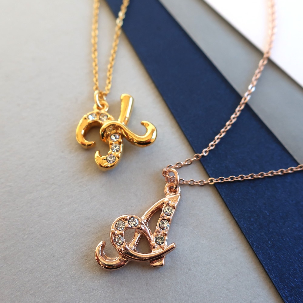 日本製 イニシャルネックレス K18GP | ネックレス,イニシャル