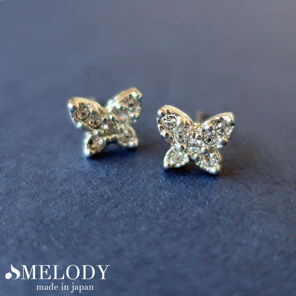 蝶型スタッドピアス 楽天市場】【Butterfly Pierce】 K10/K18/Pt900 バタフライ